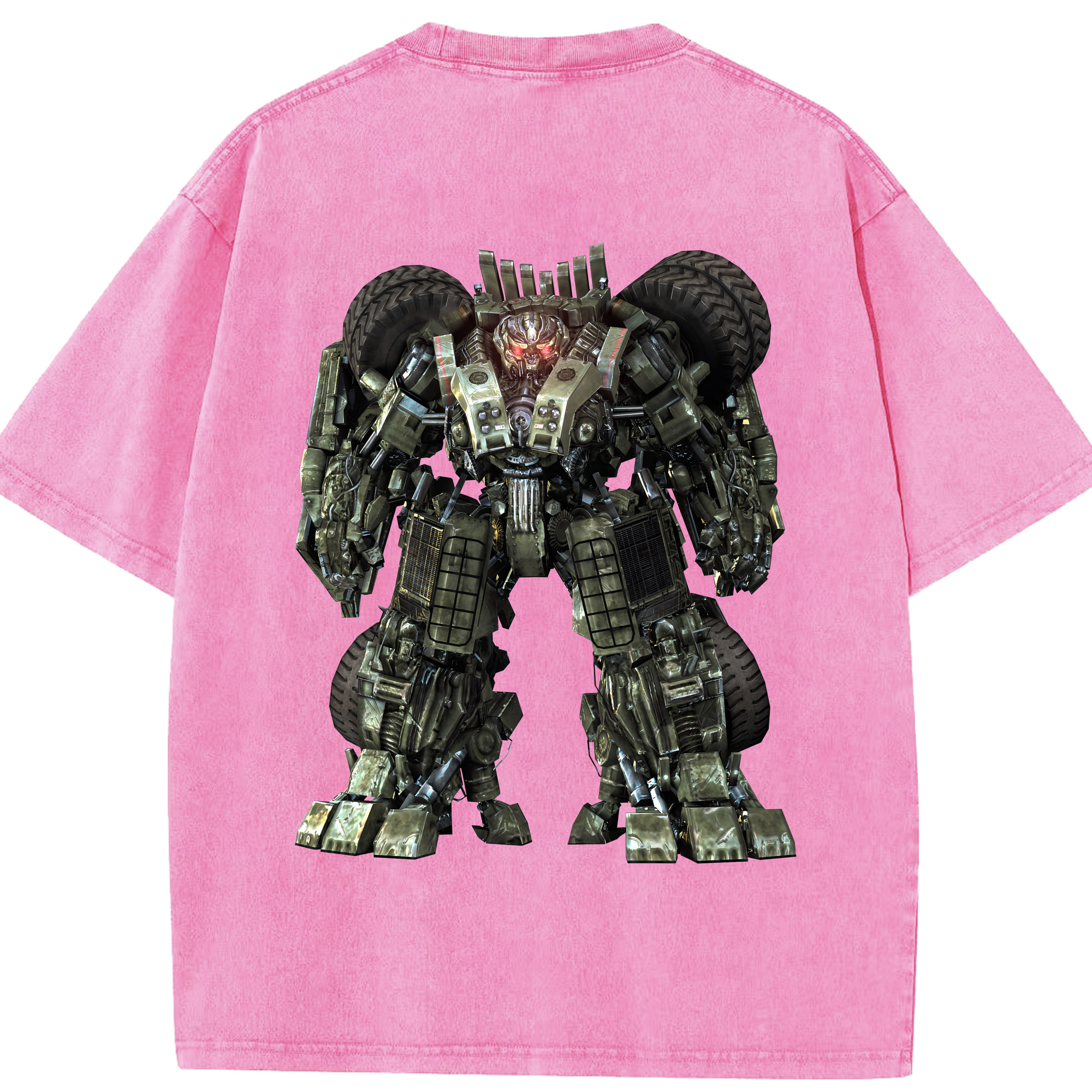 （画像用） Transformers トランスフォーマー 綿100% ヴィンテージ風 半袖Tシャツ（背面プリント）